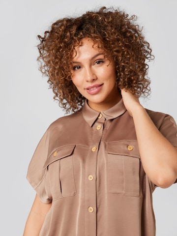 Guido Maria Kretschmer Curvy Blouse 'Levinia' in Brown