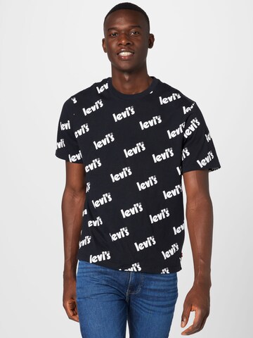 LEVI'S ® - Camisa 'SS Relaxed Fit Tee' em preto: frente