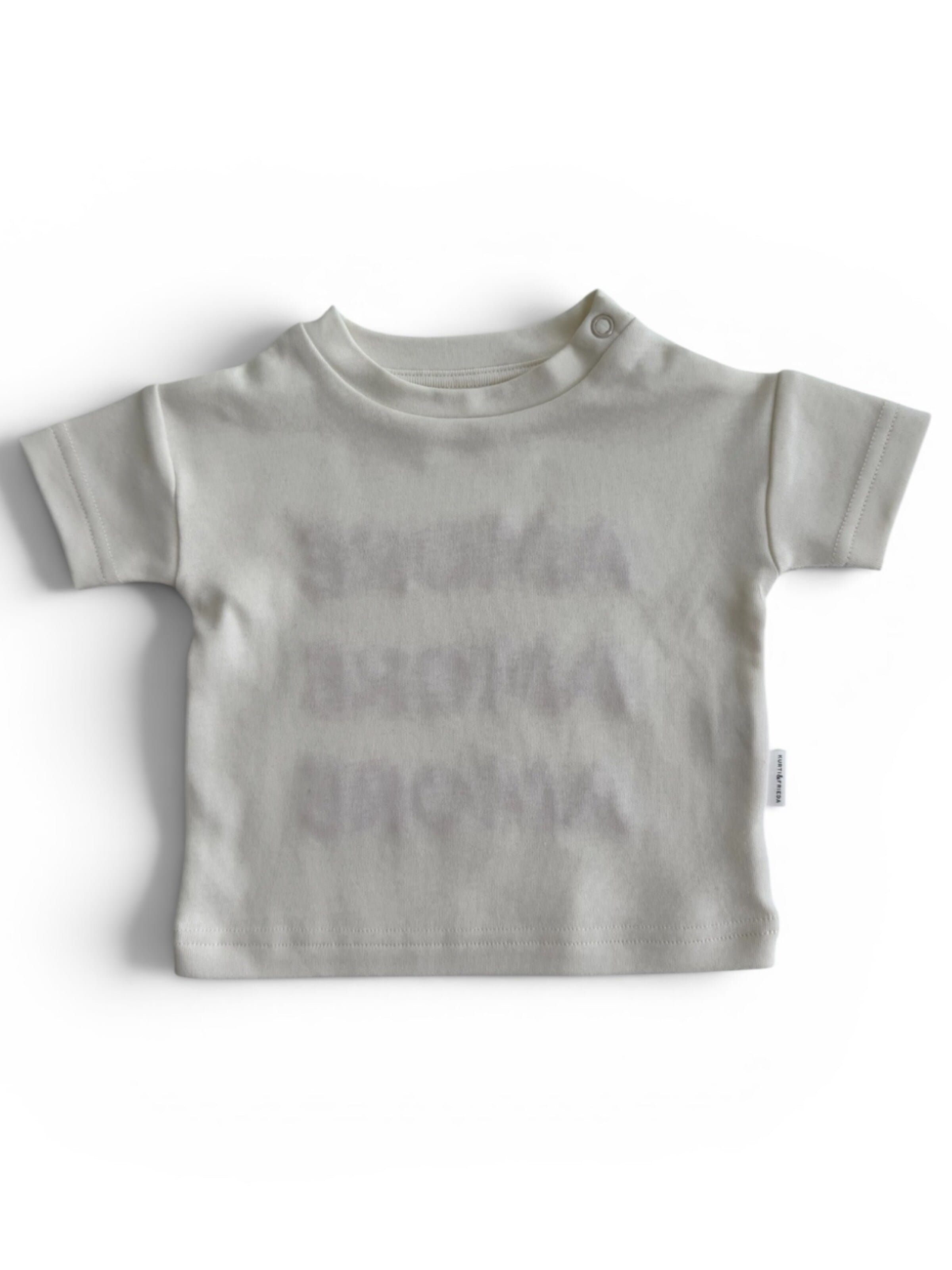 KURTI & FRIEDA Shirt 'Amore Print' in Beige: front
