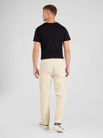 Denim Project Normální Chino kalhoty – béžová