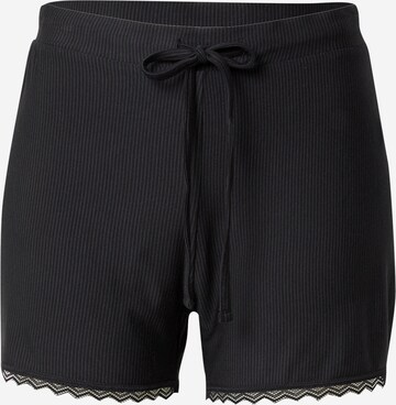 ESPRIT Pyžamové kalhoty – černá: přední strana