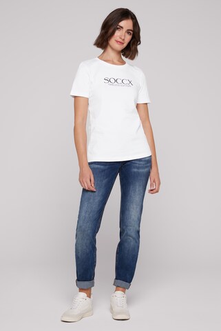 Soccx - Camiseta en blanco