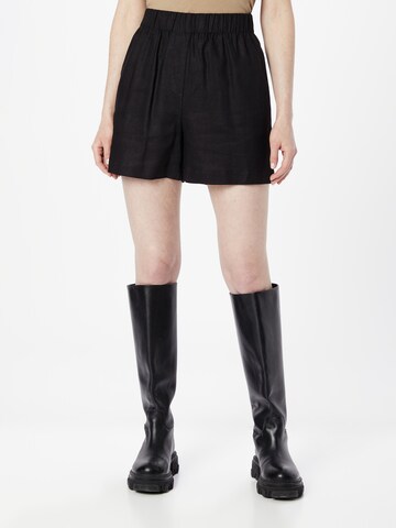 modström Loose fit Trousers 'Darrel' in Black: front