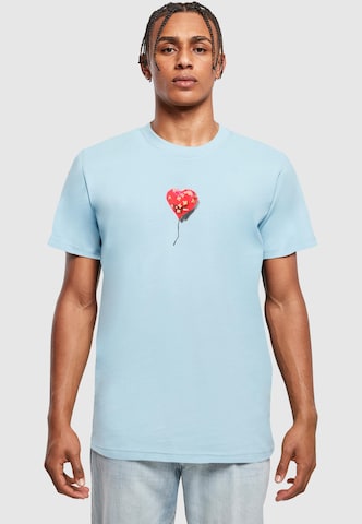 Maglietta 'Banksy - Love Hurts' di Merchcode in blu: frontale