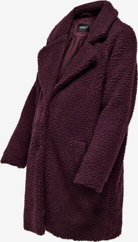 Manteau mi-saison 'Mama Sherpa' Only Maternity en rouge