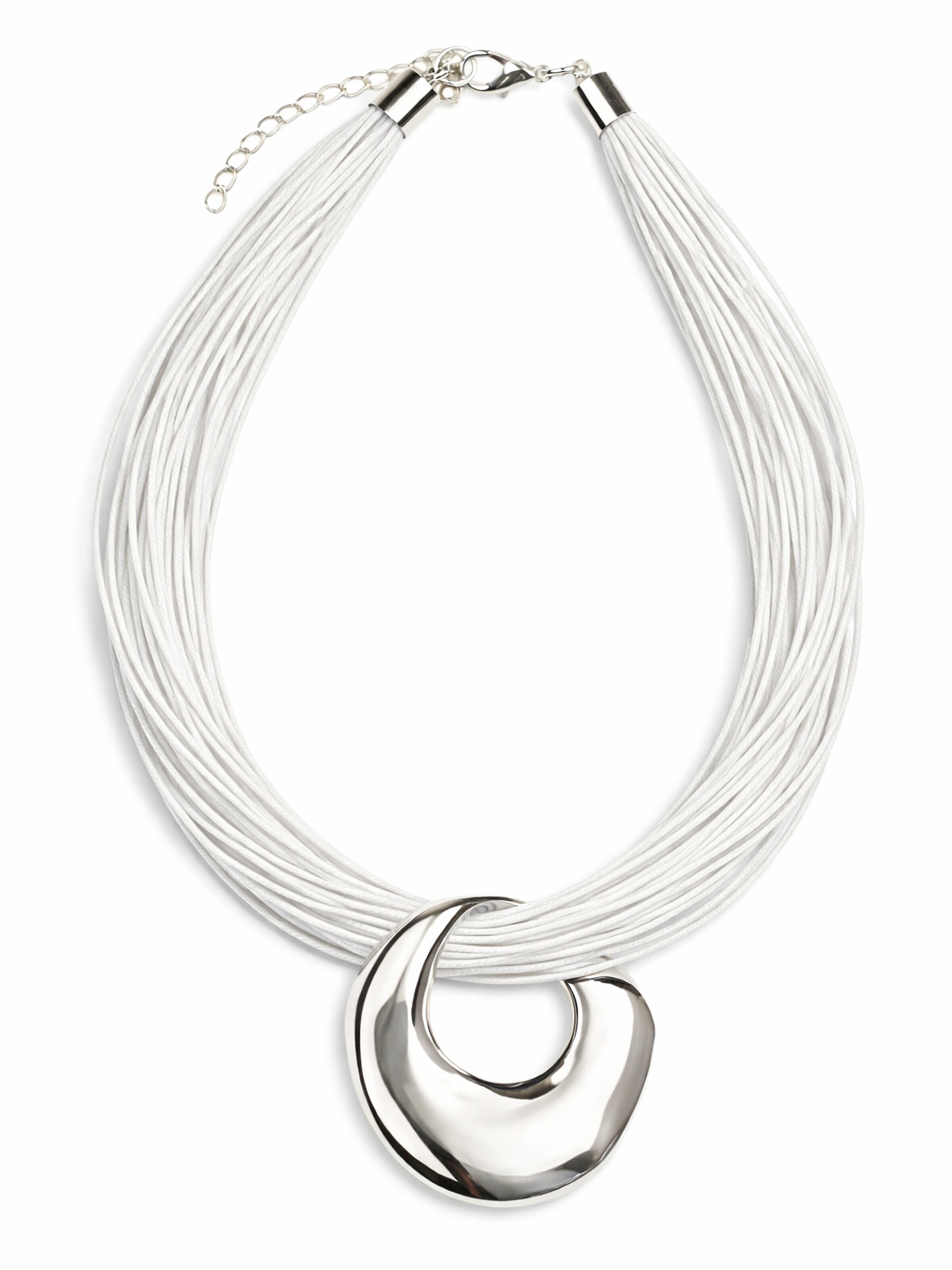 COLLEZIONE ALESSANDRO Necklace 'Evora' in White: front