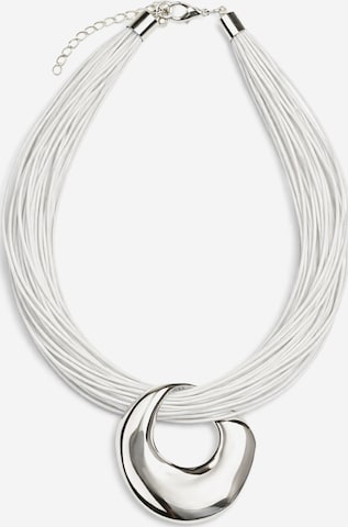 COLLEZIONE ALESSANDRO Necklace 'Evora' in White: front