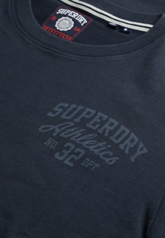 T-Shirt 'Athletic Essential' Superdry en bleu