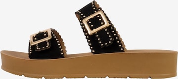 Super Mode Pantolette in Schwarz: Vorderseite