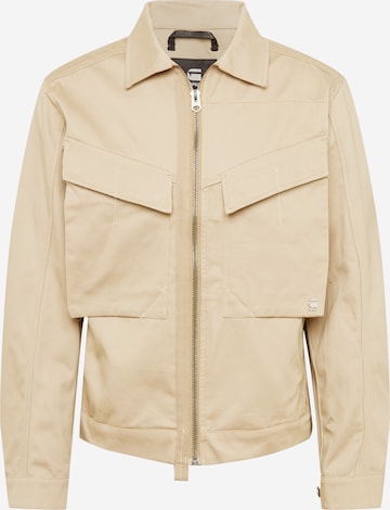 G-Star RAW Between-Season Jacket 'Trucker' in Beige: front