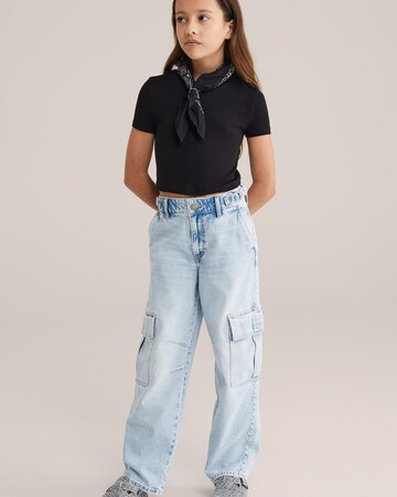 WE Fashion Loosefit Farmer - kék