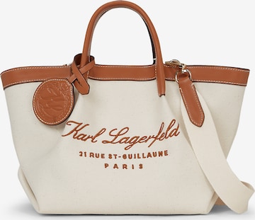 Karl Lagerfeld Τσάντα χειρός σε μπεζ: μπροστά
