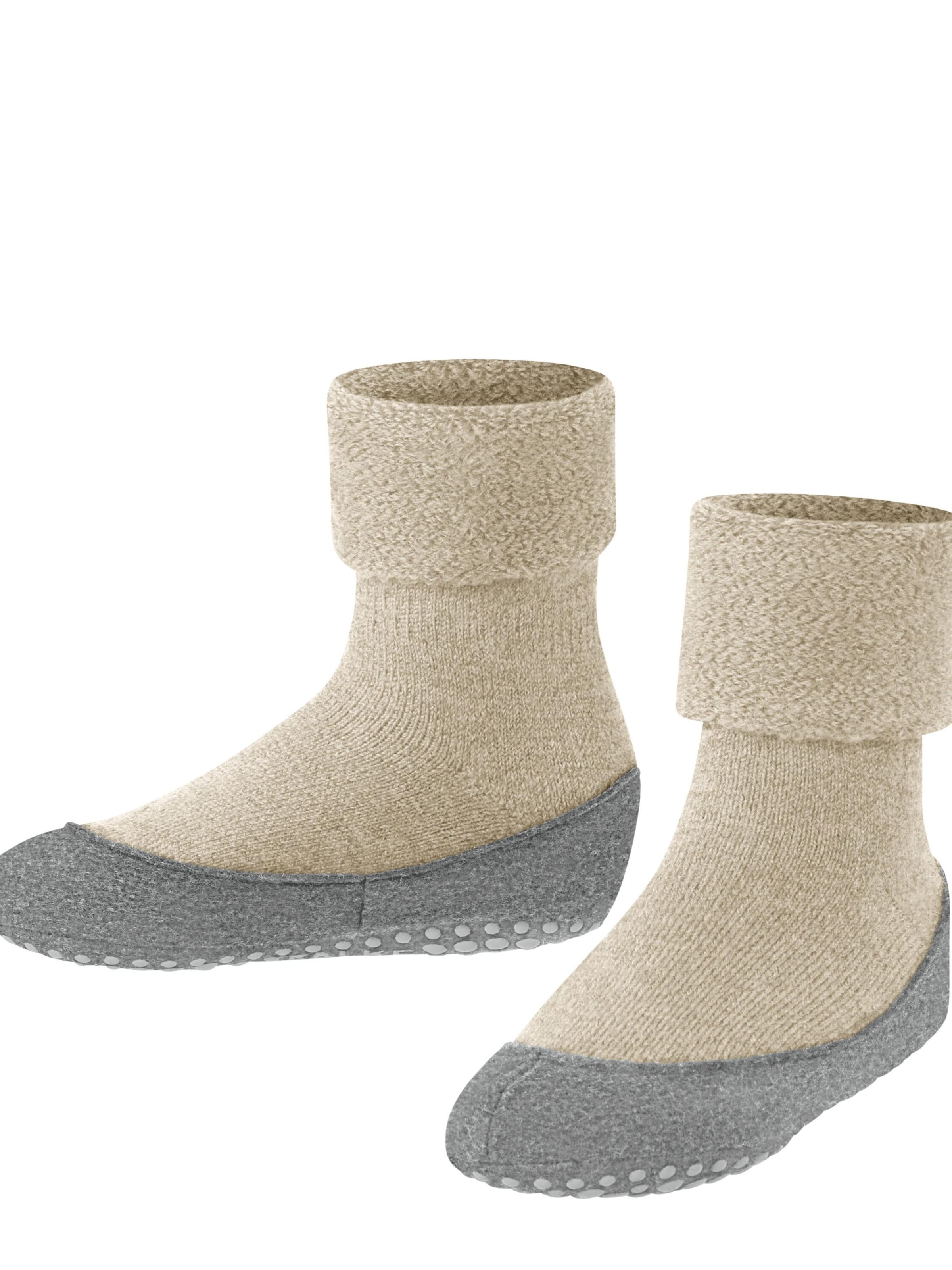 FALKE Socks 'Cosyshoe Teens' in Beige: front