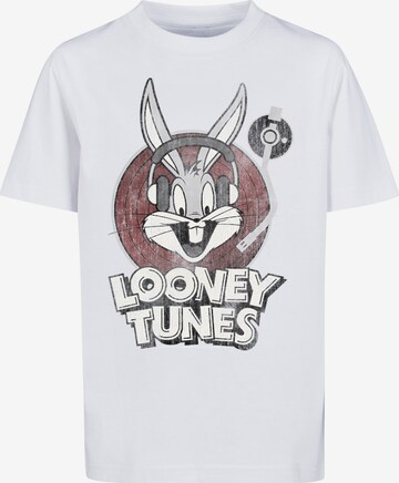Maglietta 'Looney Tunes Bugs Bunny' di F4NT4STIC in bianco: frontale
