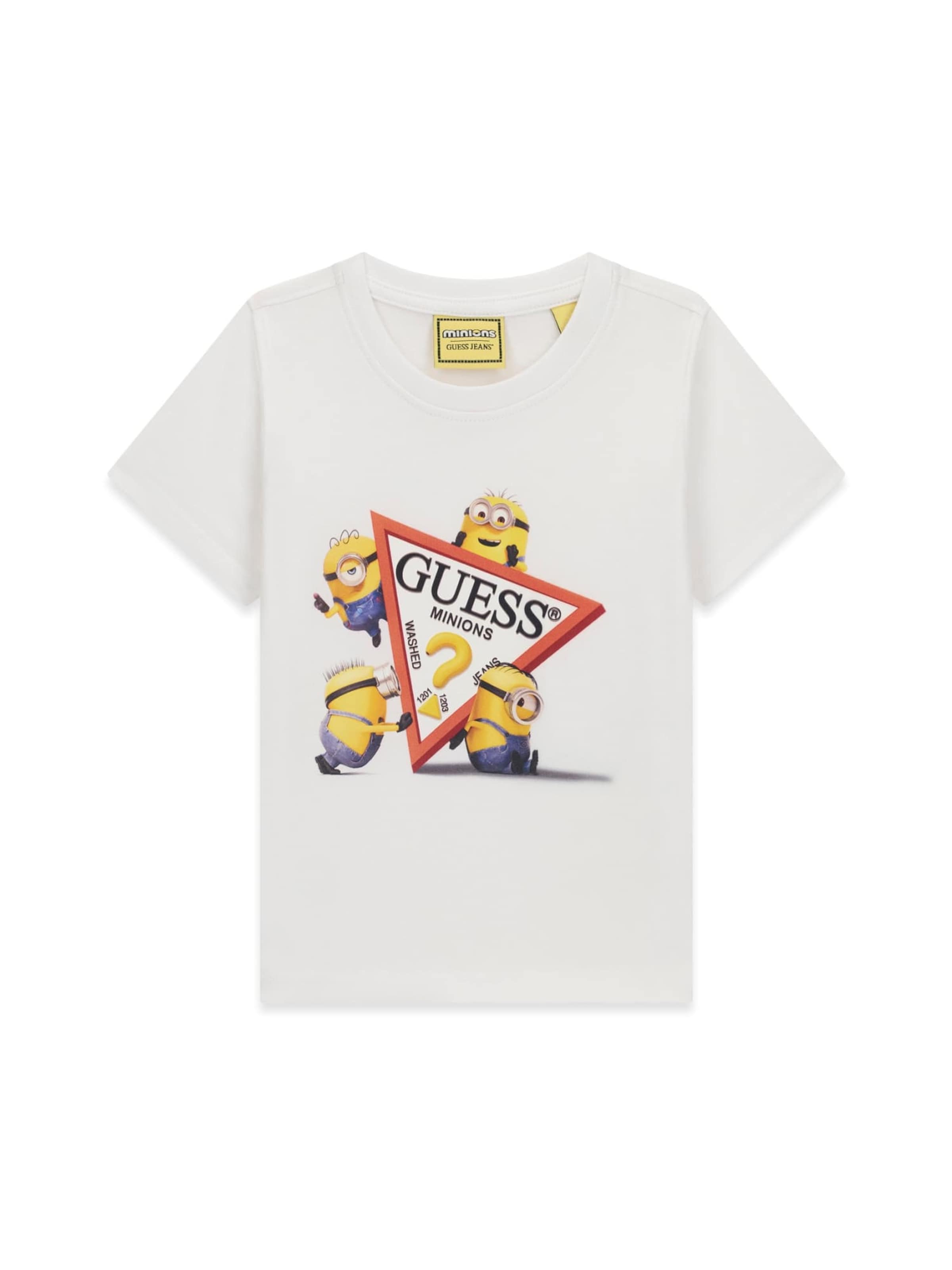 GUESS Shirt 'Minions' in White: front