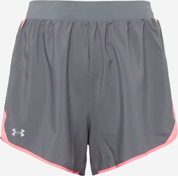 UNDER ARMOUR - Regular Calças de desporto em cinzento: frente