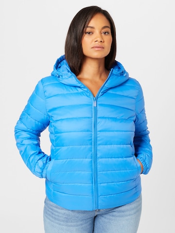 ONLY Carmakoma Between-Season Jacket 'TAHOE' in Blue: front