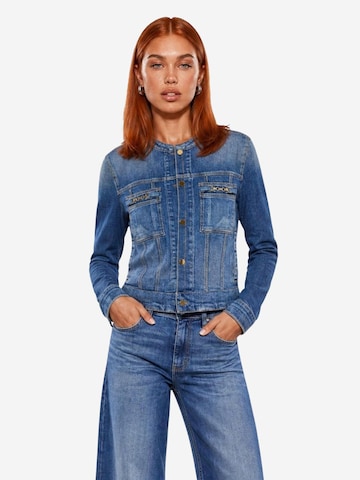 GUESS Tussenjas 'IVY JACKET W6YN03 D1341' in Blauw: voorkant