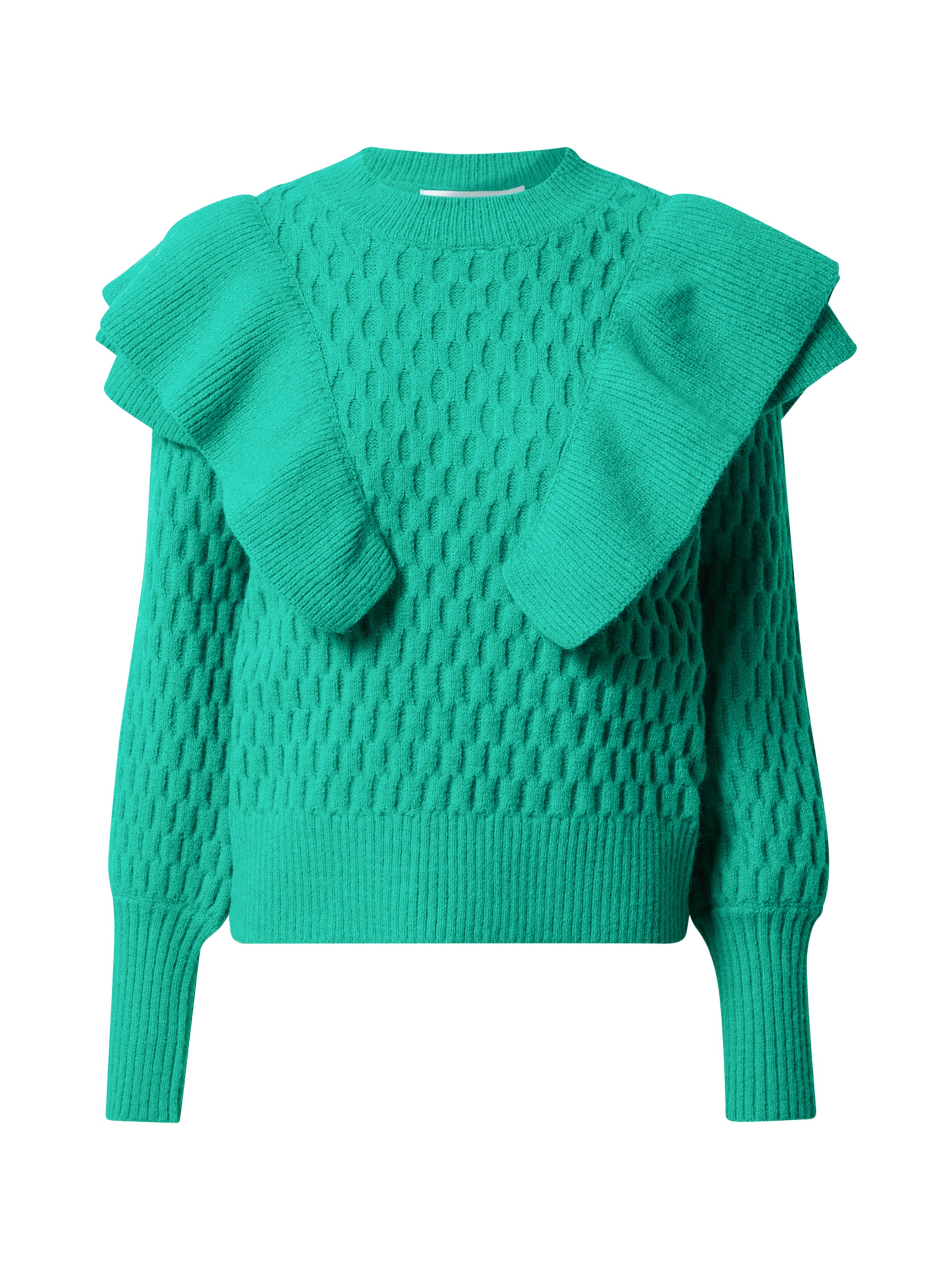 Frauen Pullover & Strick Warehouse Pullover 'Honeycomb' in Jade - YH72283 Frauen Pullover & Strick Warehouse Pullover 'Honeycomb' in Jade - YH72283