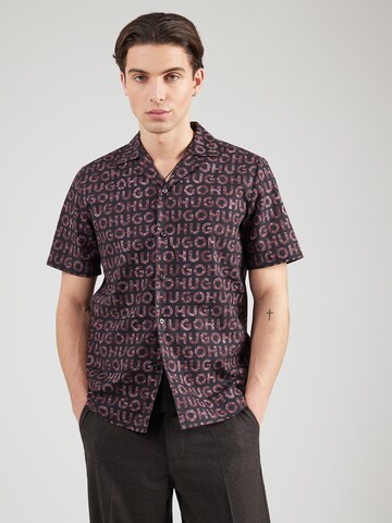 HUGO Regular fit Overhemd 'Ellino' in Bruin: voorkant