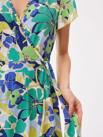 Blue Shadow Dress in Green