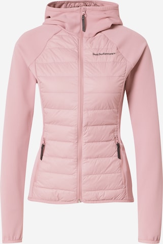 PEAK PERFORMANCE Outdoorová bunda – pink: přední strana