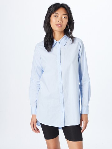 PIECES Blouse 'Jiva' in Blauw: voorkant