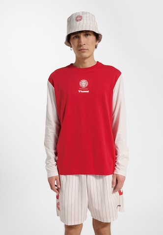 T-Shirt fonctionnel Hummel en rouge : devant