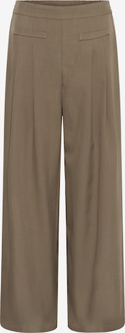 Pantalon 'Victorina' Kaffe en marron : devant