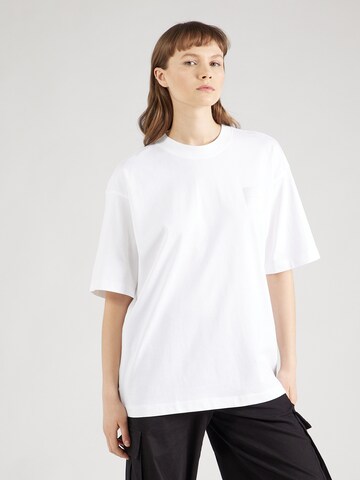 Calvin Klein Jeansregular Majica - bijela boja: prednji dio