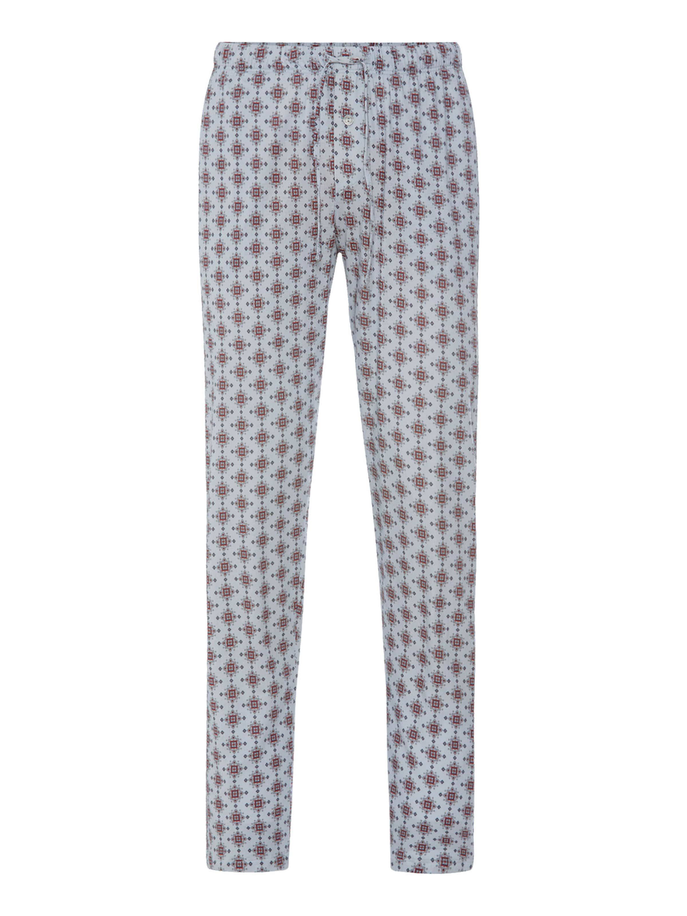 Hanro Pyjamabroek ' Night & Day ' in Blauw: voorkant