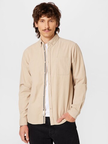 !Solid Regular fit Overhemd 'Juan' in Beige: voorkant