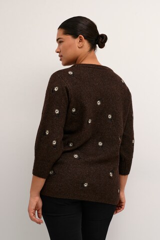 KAFFE CURVE Pullover 'joa ' in Braun