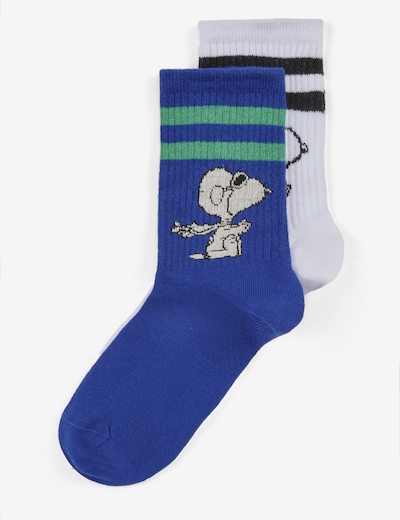 CODELLO Socken 'Peanuts' in blau / grün / schwarz / weiß, Produktansicht