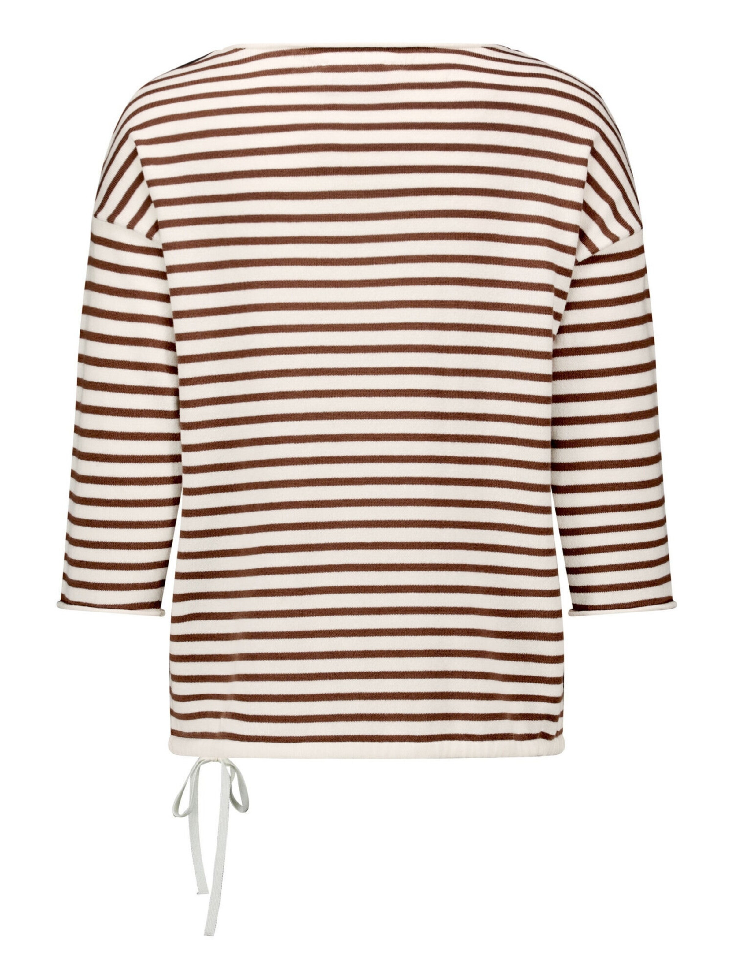 Betty Barclay Strickpullover mit U-Boot-Ausschnitt in Weiß