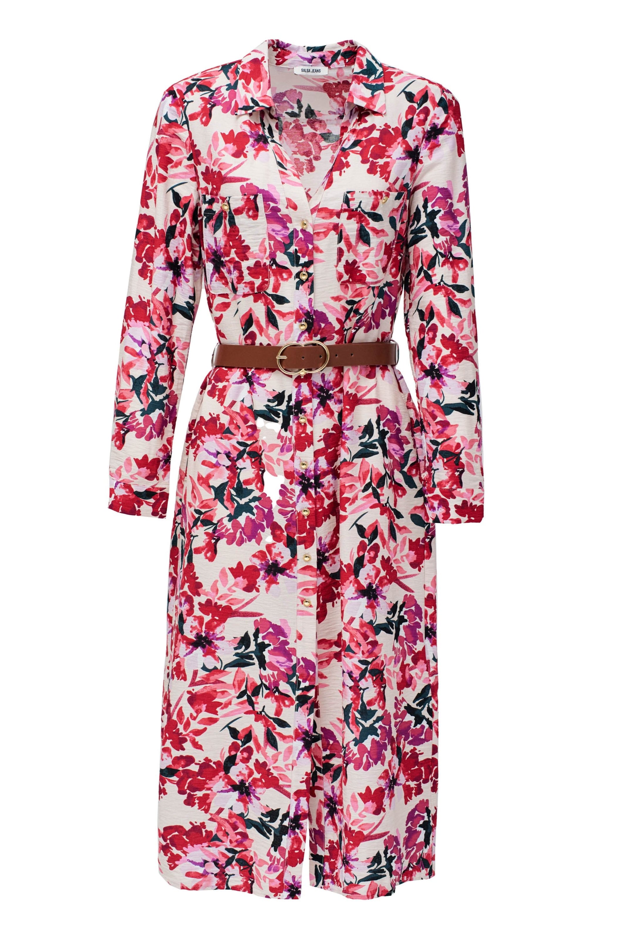 Salsa Jeans Kleid in Pink: Vorderseite