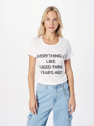 Tricou 'Years Ago' de la EINSTEIN & NEWTON pe alb: față