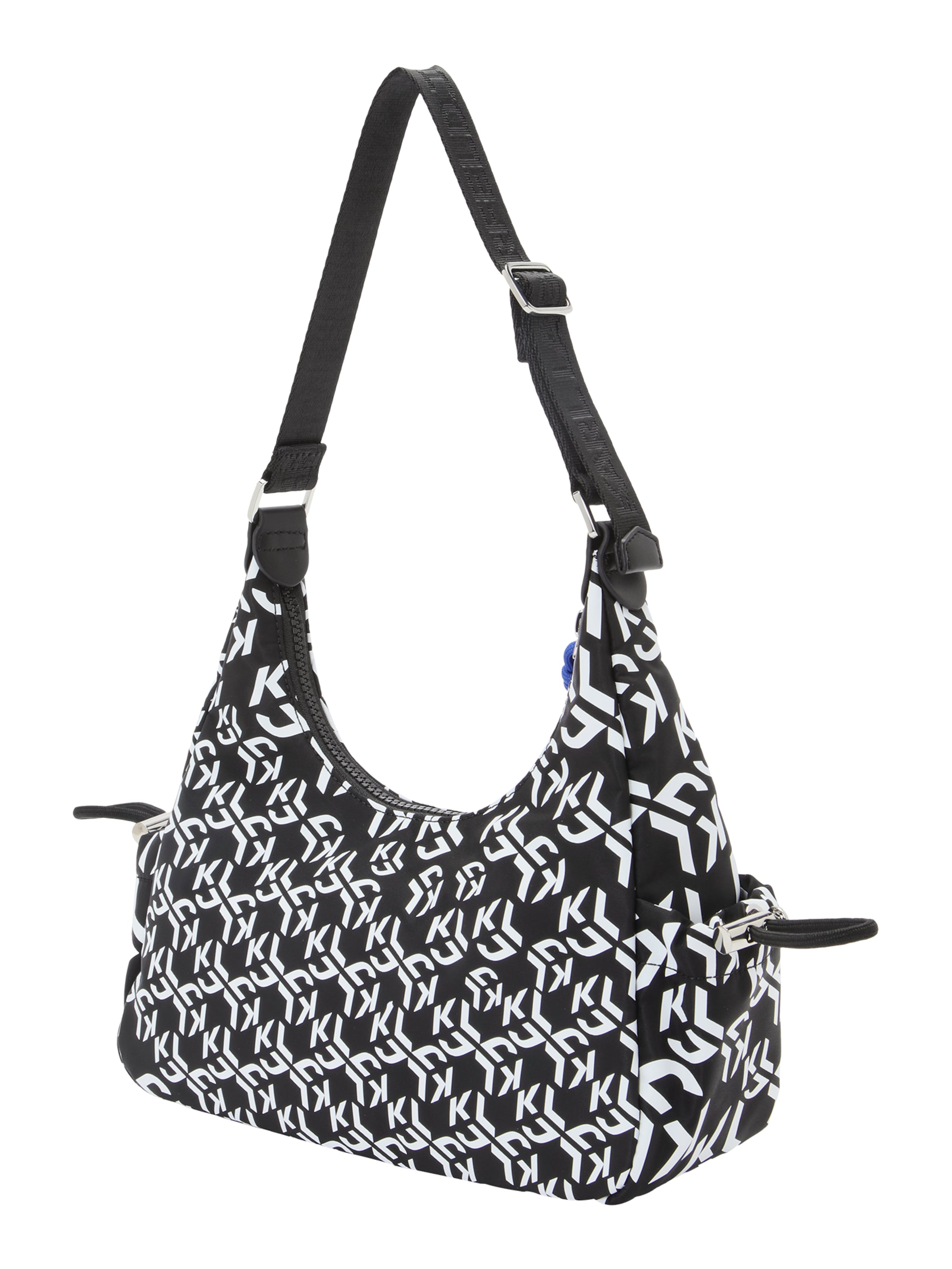 KARL LAGERFELD JEANS Τσάντα ώμου 'STREET' σε μαύρο: πλευρά