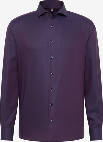 ETERNA Regular fit Button Up Shirt in Purple: front