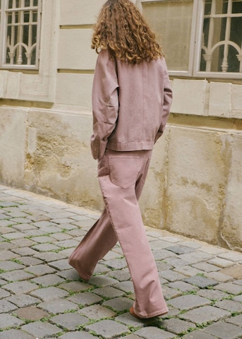 MANGO Wide leg Jeans 'Blair' in Pink