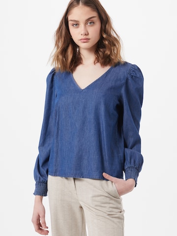 JDY Blouse 'Evelyn' in Blauw: voorkant