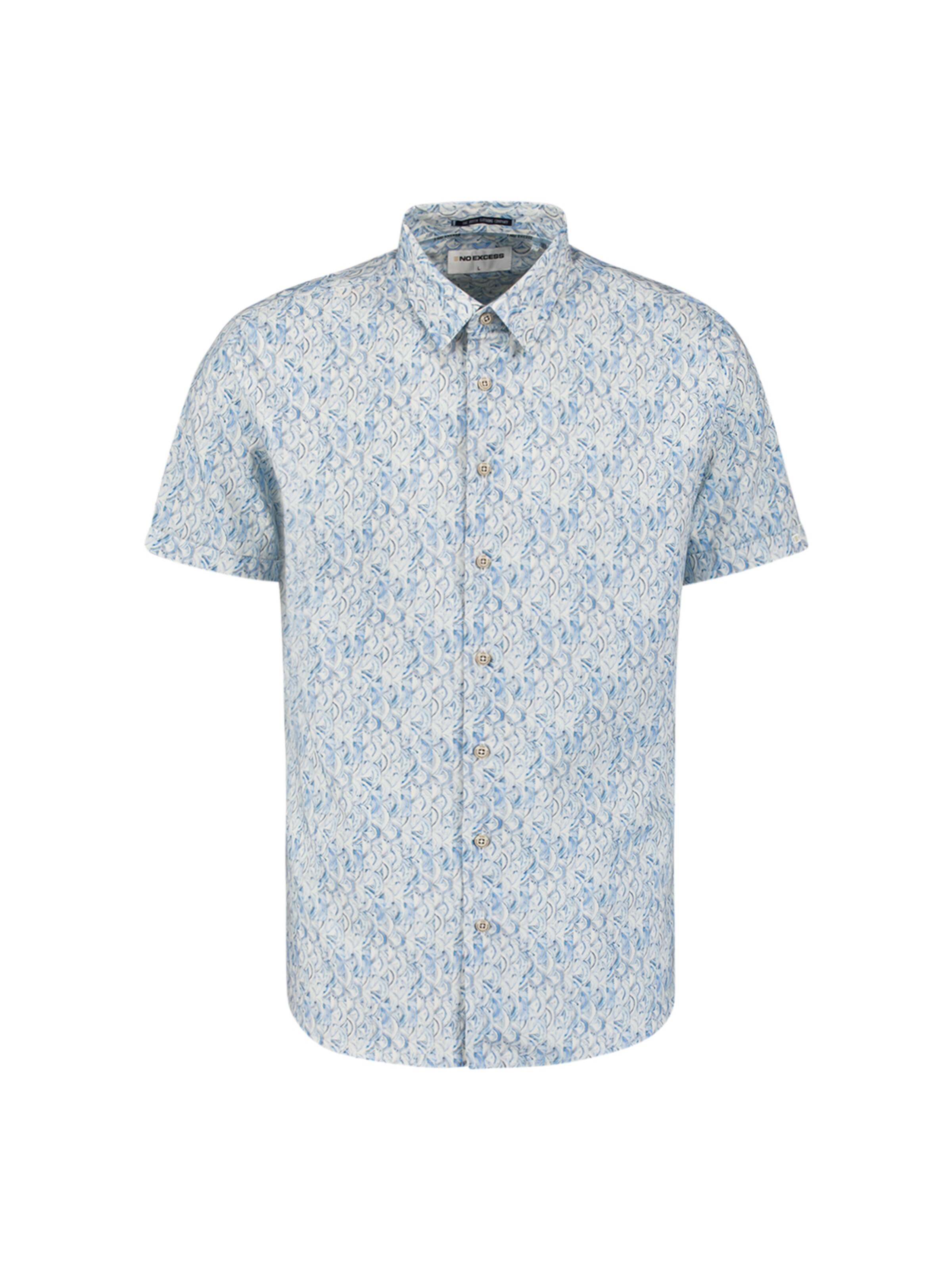 No Excess Klasický střih Košile – modrá: přední strana
