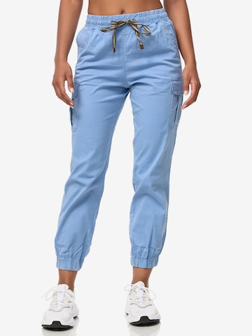 Pantaloni cargo 'F600' di Tazzio in blu: frontale