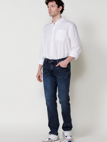KOROSHI Slim fit Button Up Shirt in White