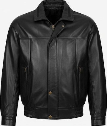 Mouflon Between-Season Jacket 'Harry Lederblouson' in Black: front
