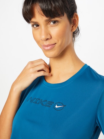 NIKE Functioneel shirt 'One' in Blauw