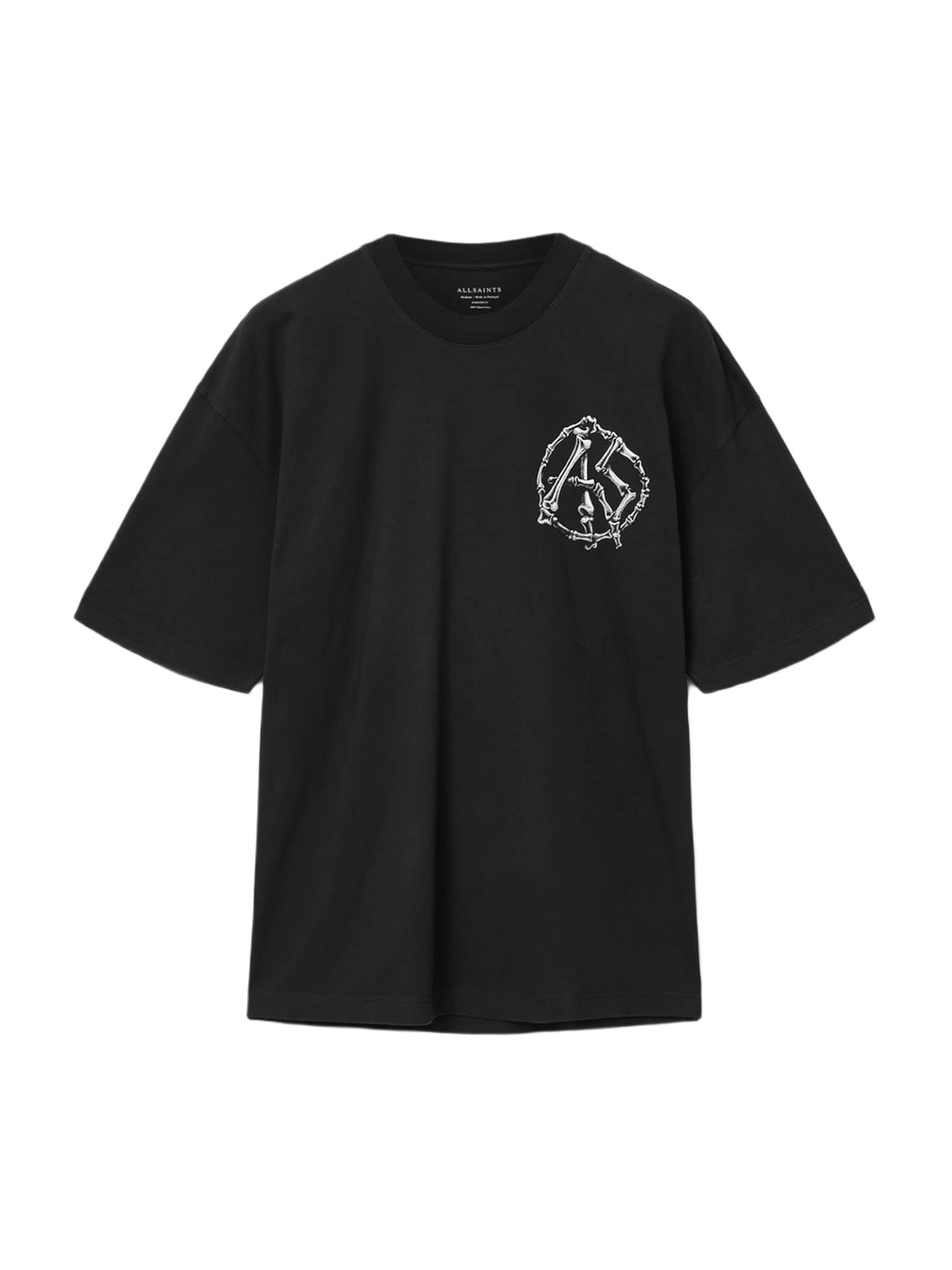 Tricou 'ANATOMICA' de la AllSaints pe negru: față