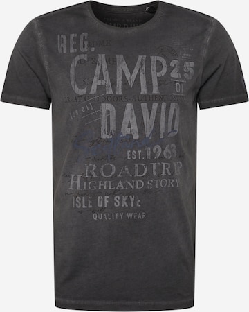 CAMP DAVID T-Shirt 'Land Of Legends' in Grau: predná strana