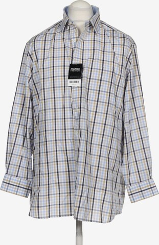 Walbusch Button Up Shirt in XL in Blue: front