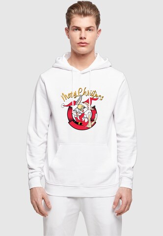 Felpa 'Looney Tunes - Lola Merry Christmas' di ABSOLUTE CULT in bianco: frontale